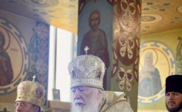 У день пам’яті святої рівноапостольної Марії Магдалини митрополит Марк звершив Літургію в Свято-Георгіївському чоловічому монастирі с. Крива